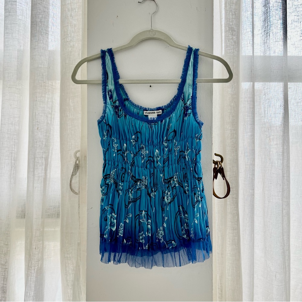 90s VIVIENNE TAM LILYPOND MESH TANK